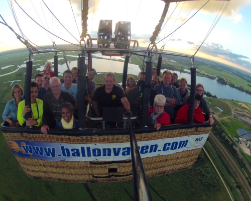 Ballonvaart in Groningen met piloot Marcel